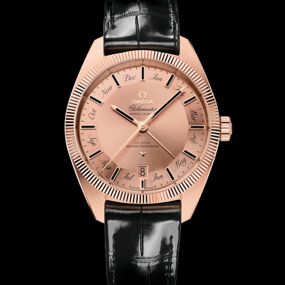 41 mm, Sedna™ gold on leather strap