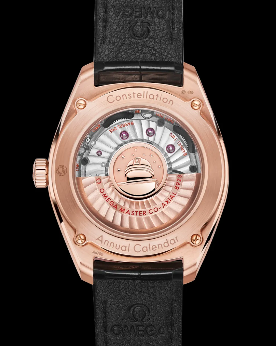 41 mm, Sedna™ gold on leather strap