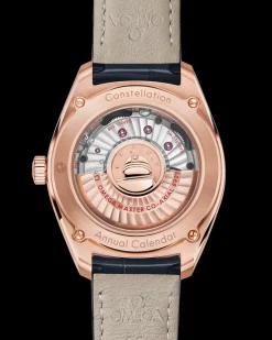 41 mm, Sedna™ gold on leather strap