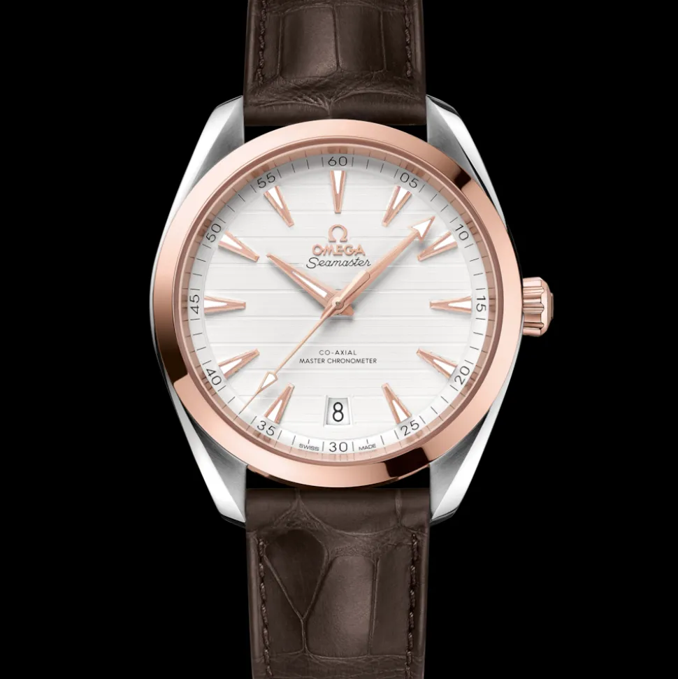 41 mm, Sedna™ gold on leather strap