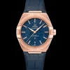 39 mm, Sedna™ gold on leather strap