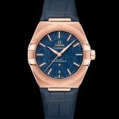 39 mm, Sedna™ gold on leather strap