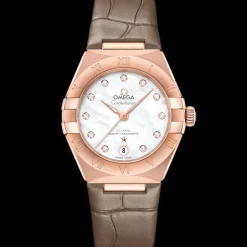 29 mm, Sedna™ gold on leather strap