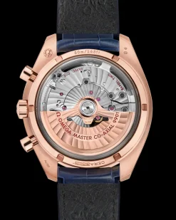 44.25 mm, Sedna™ gold on leather strap