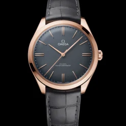 40 mm, Sedna™ gold on leather strap
