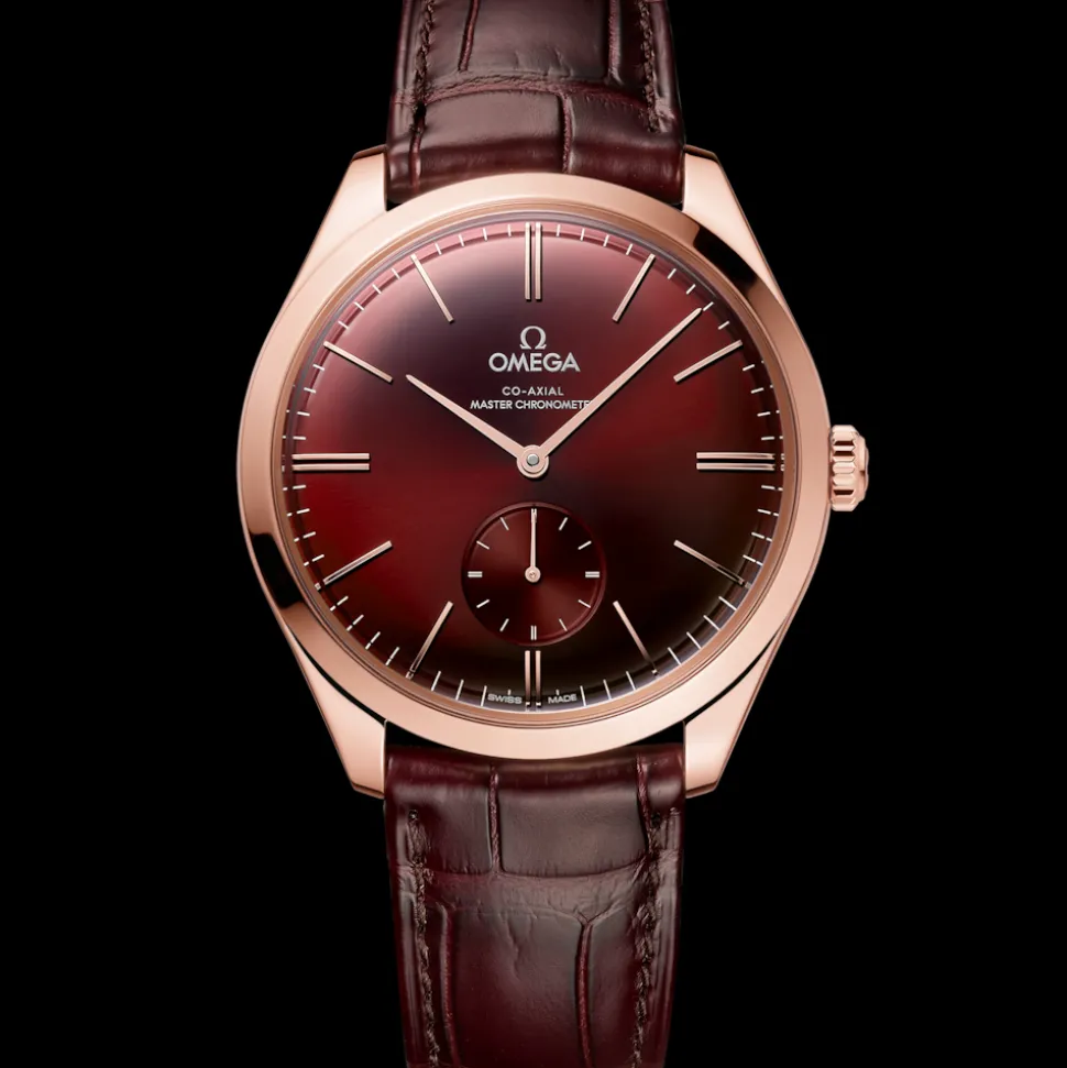 40 mm, Sedna™ gold on leather strap