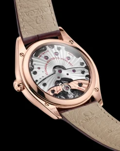 40 mm, Sedna™ gold on leather strap