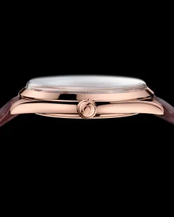 40 mm, Sedna™ gold on leather strap