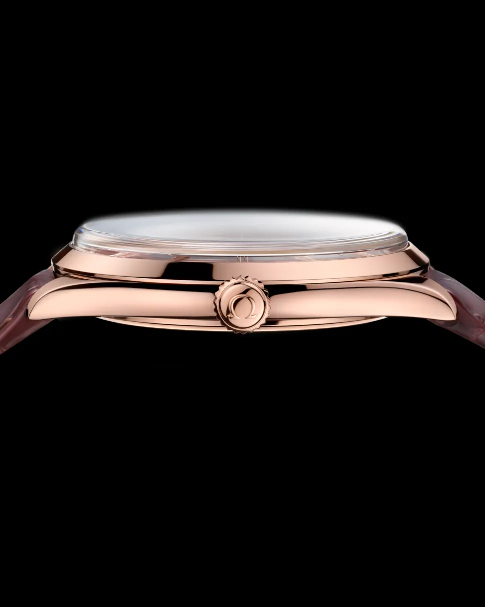 40 mm, Sedna™ gold on leather strap