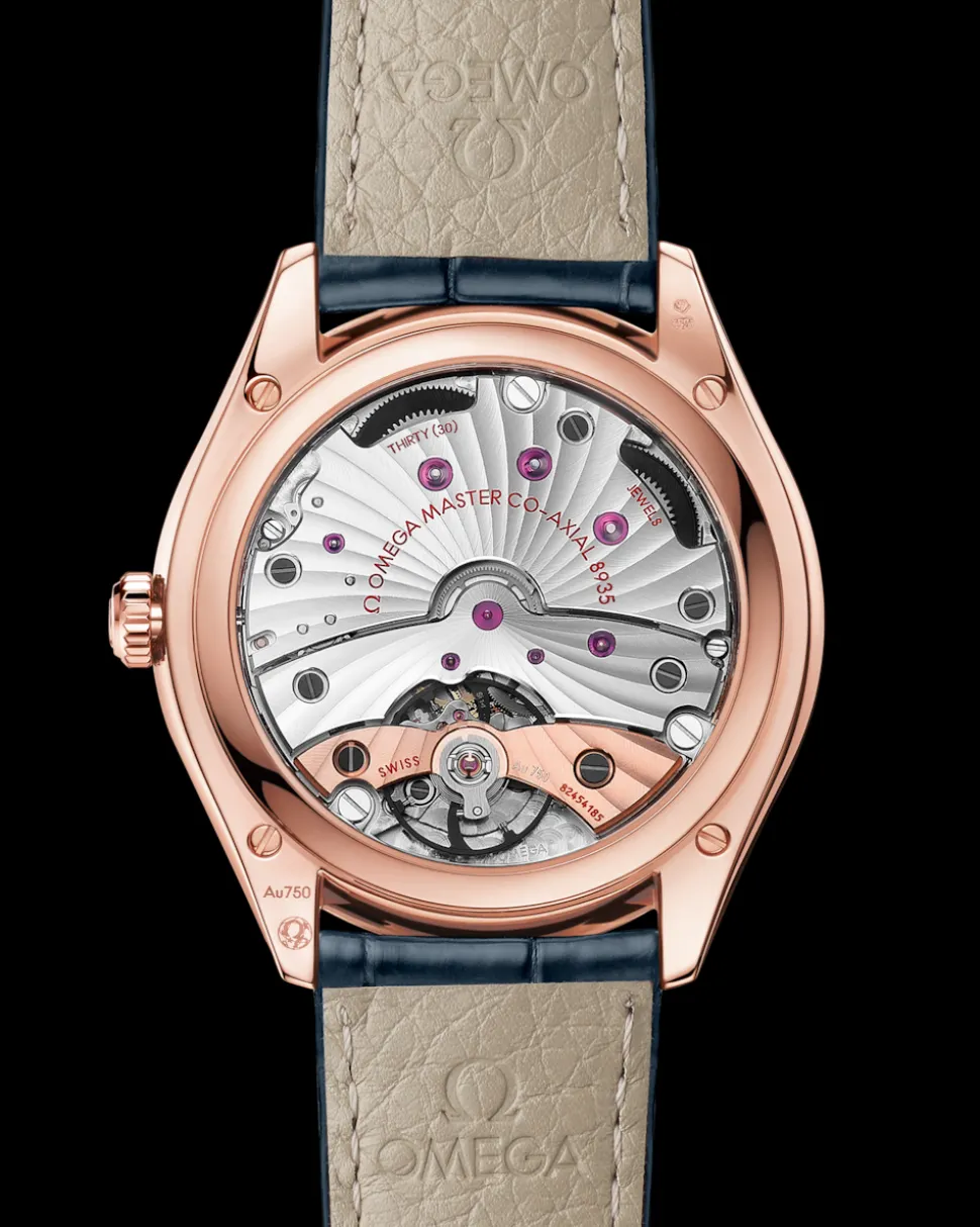 40 mm, Sedna™ gold on leather strap