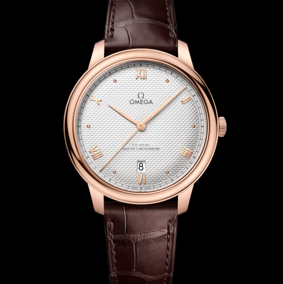40 mm, Sedna™ gold on leather strap