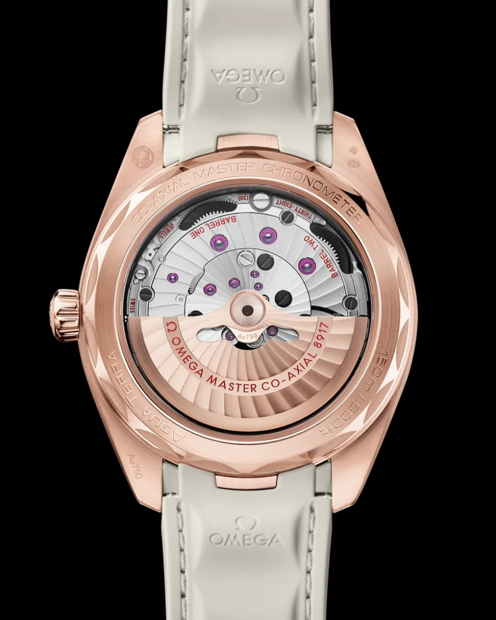 41 mm, Sedna™ gold on rubber strap