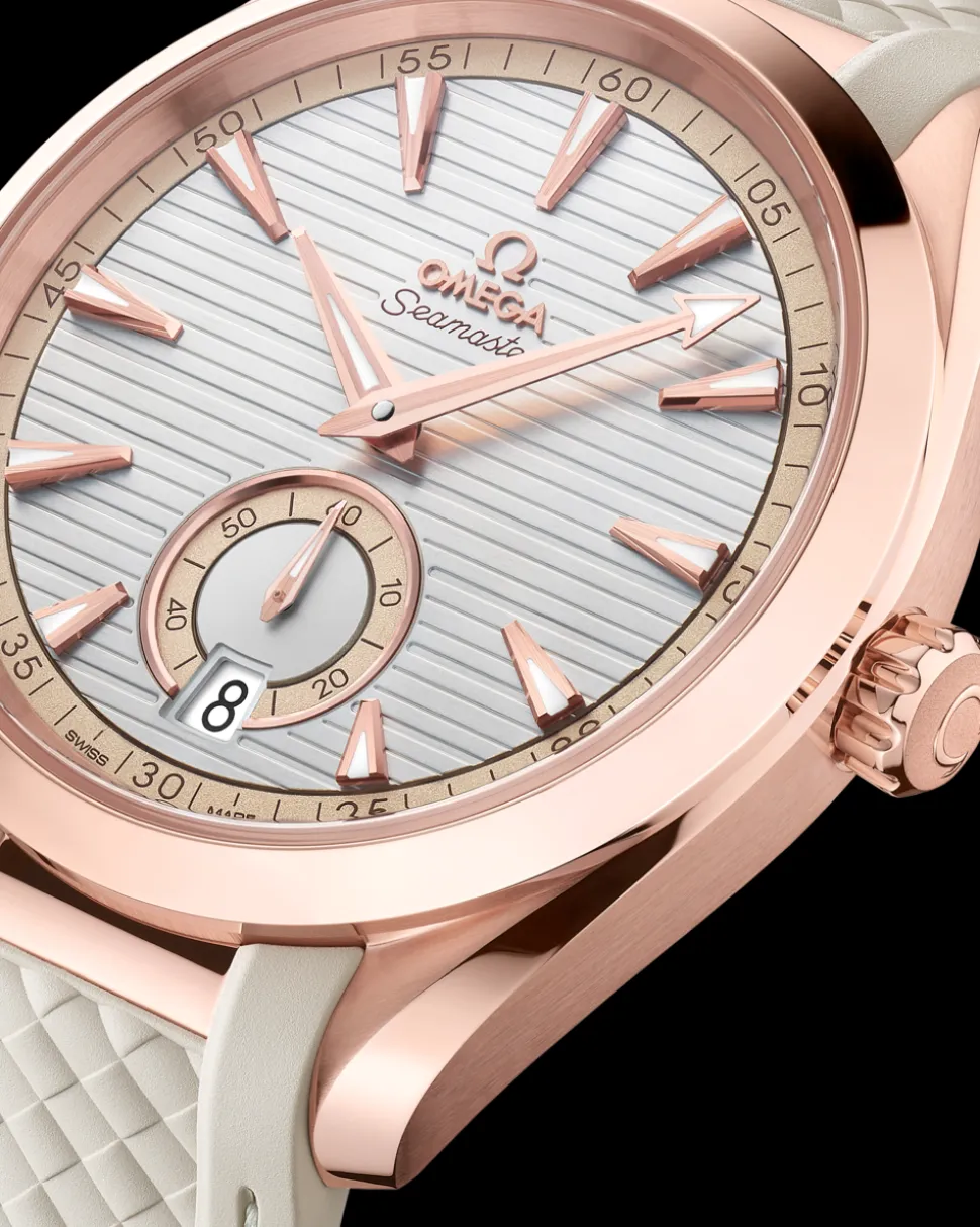 41 mm, Sedna™ gold on rubber strap