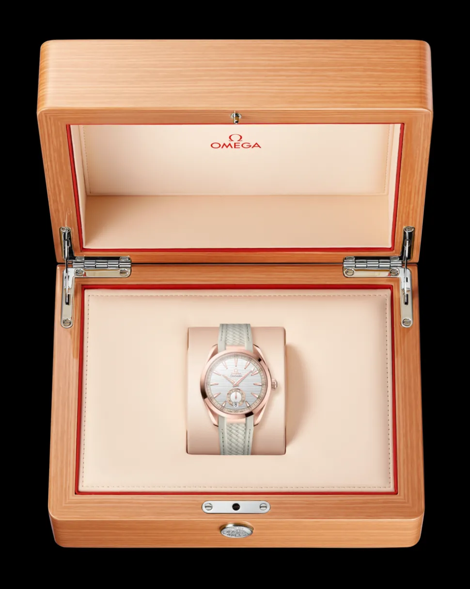 41 mm, Sedna™ gold on rubber strap