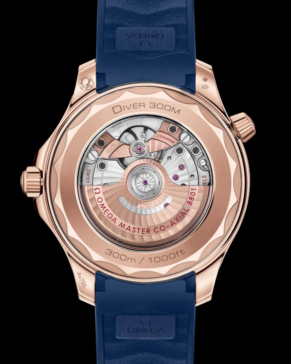 42 mm, Sedna™ gold on rubber strap