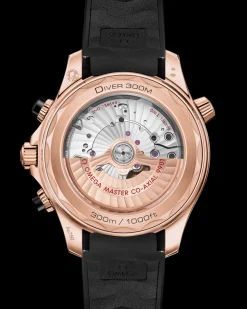 44 mm, Sedna™ gold on rubber strap
