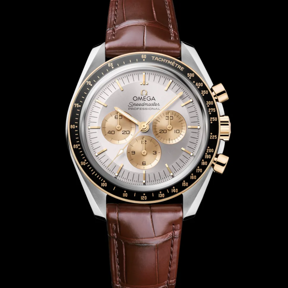 42 mm, steel ‑ Moonshine™ gold on alligator