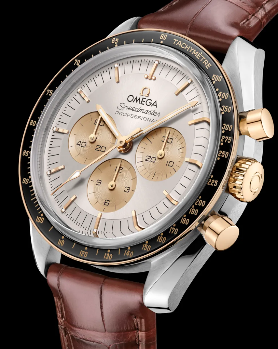 42 mm, steel ‑ Moonshine™ gold on alligator