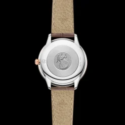 30 mm, steel ‑ Sedna™ gold on leather strap