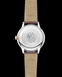 27.5 mm, steel ‑ Sedna™ gold on leather strap