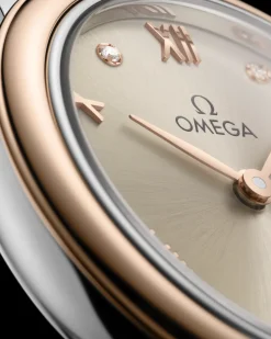 27.5 mm, steel ‑ Sedna™ gold on leather strap