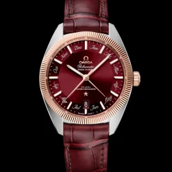 41 mm, steel ‑ Sedna™ gold on leather strap