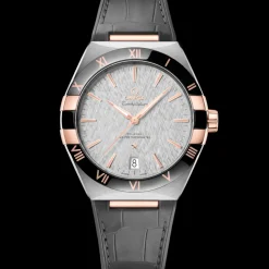 41 mm, steel ‑ Sedna™ gold on leather strap