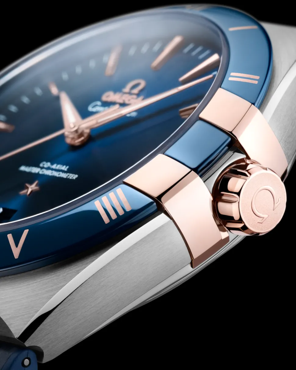 41 mm, steel ‑ Sedna™ gold on leather strap