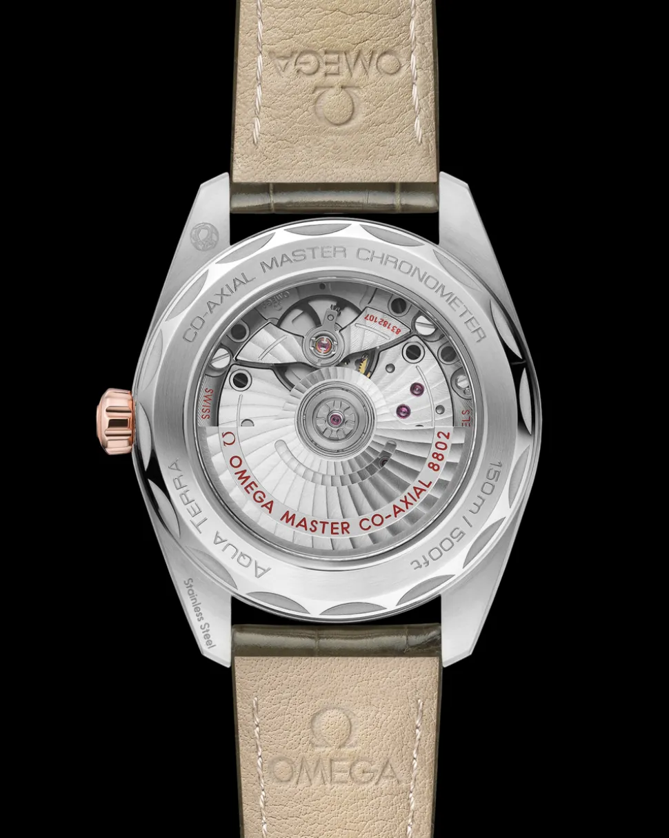 38 mm, steel ‑ Sedna™ gold on leather strap
