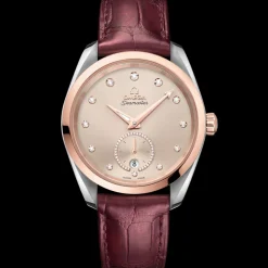 38 mm, steel ‑ Sedna™ gold on leather strap