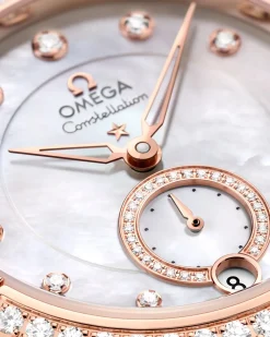 34 mm, steel ‑ Sedna™ gold on leather strap