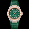 29 mm, steel ‑ Sedna™ gold on leather strap
