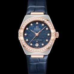 29 mm, steel ‑ Sedna™ gold on leather strap