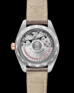 34 mm, steel ‑ Sedna™ gold on leather strap