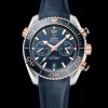 45.5 mm, steel ‑ Sedna™ gold on leather strap with rubber lining