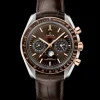 44.25 mm, steel ‑ Sedna™ gold on leather strap