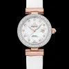 34 mm, steel ‑ Sedna™ gold on leather strap