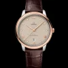 40 mm, steel ‑ Sedna™ gold on leather strap