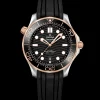 42 mm, steel ‑ Sedna™ gold on rubber strap