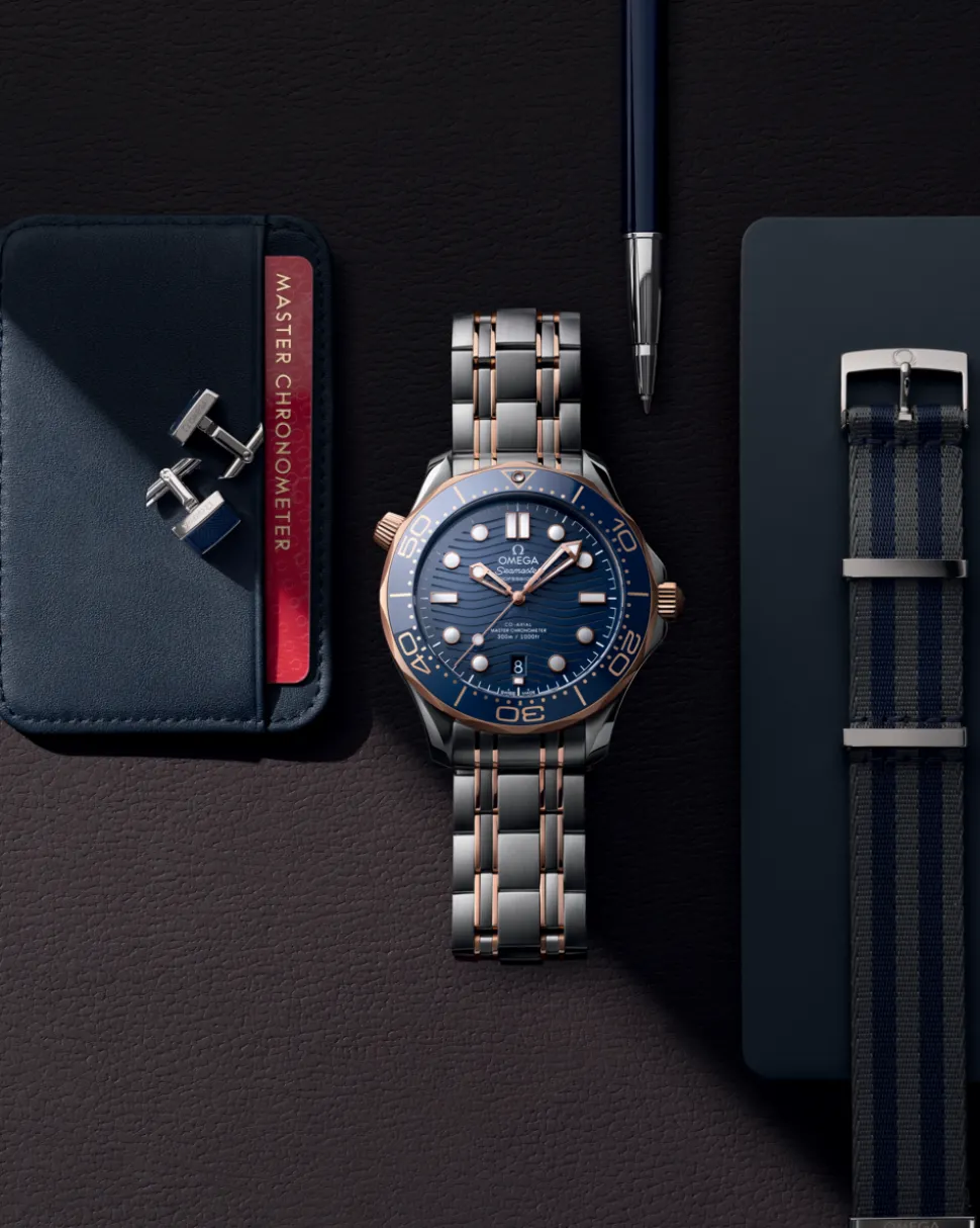 42 mm, steel ‑ Sedna™ gold on steel ‑ Sedna™ gold