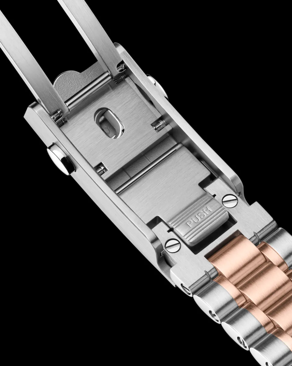 42 mm, steel ‑ Sedna™ gold on steel ‑ Sedna™ gold