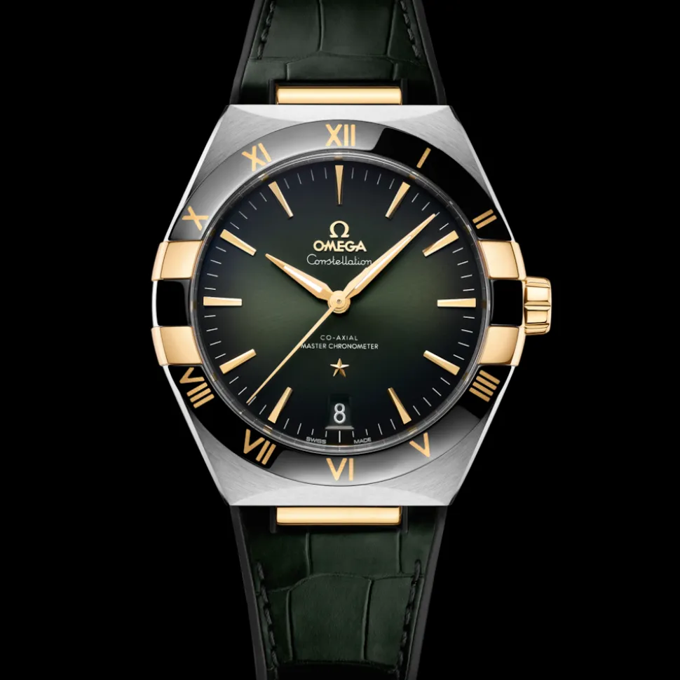 41 mm, steel ‑ yellow gold on leather strap