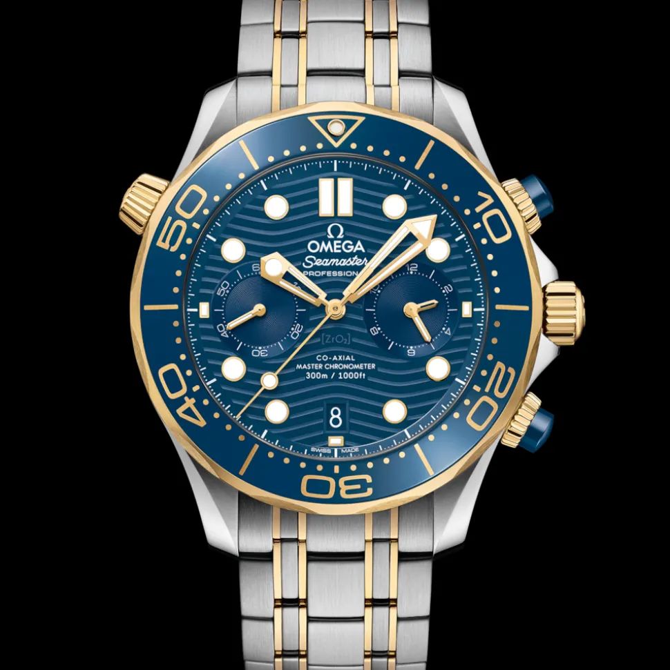 44 mm, steel ‑ yellow gold on steel ‑ yellow gold