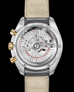 44.25 mm, steel ‑ yellow gold on leather strap