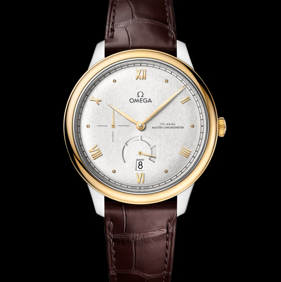 41 mm, steel ‑ yellow gold on leather strap