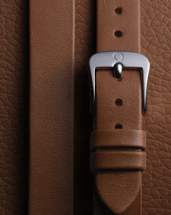 26 mm, steel on leather