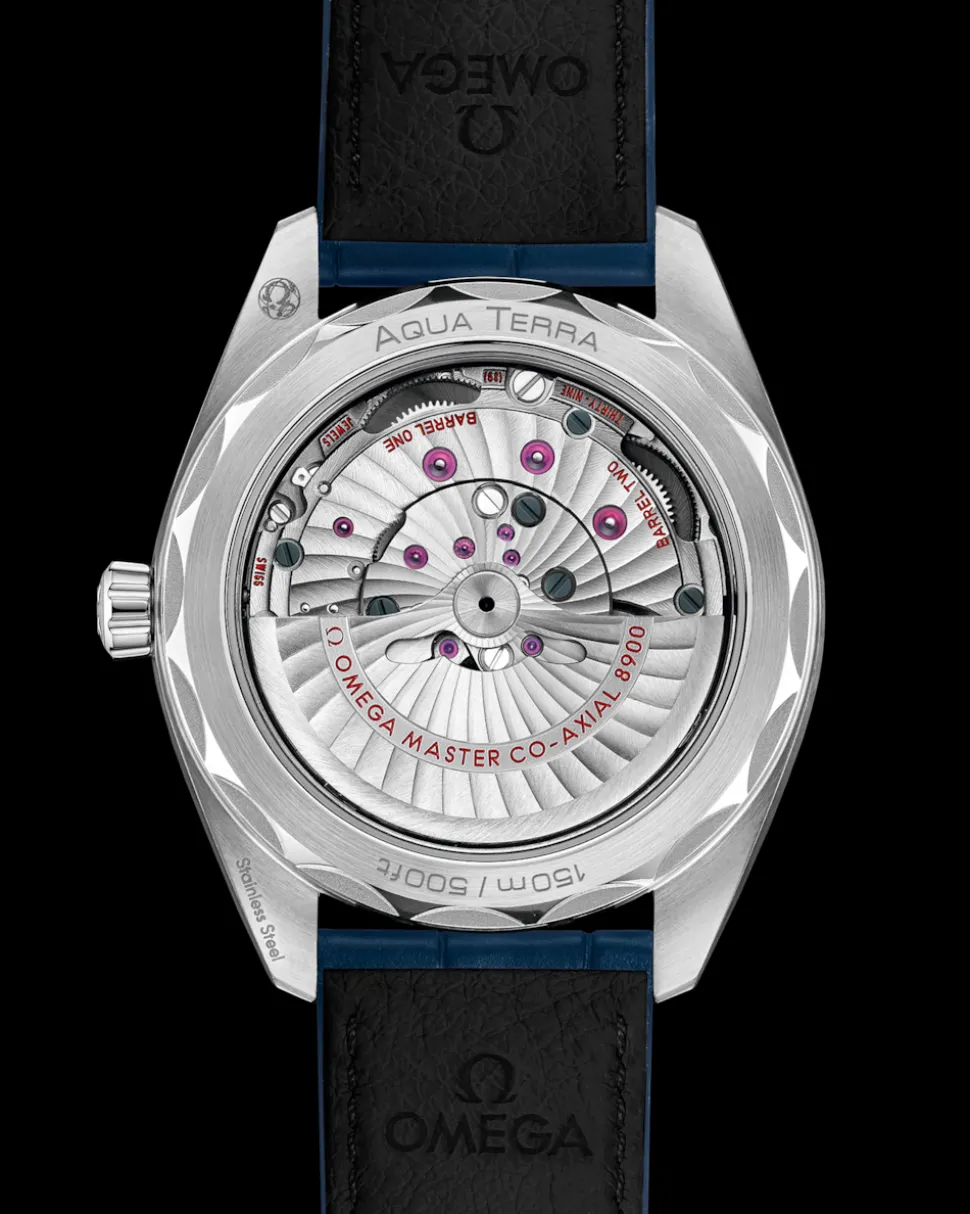 41 mm, steel on leather strap