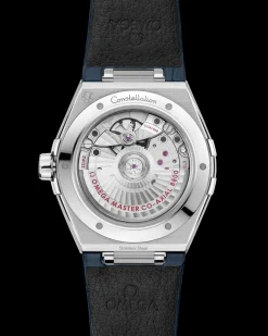 39 mm, steel on leather strap