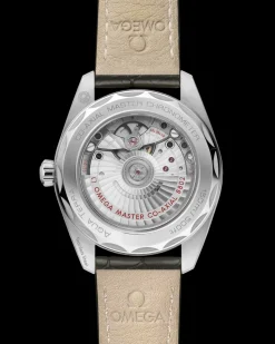 38 mm, steel on leather strap