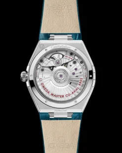 34 mm, steel on leather strap